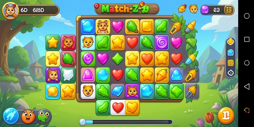 Tampilan gameplay 66D yang penuh warna dan mengasyikkan.