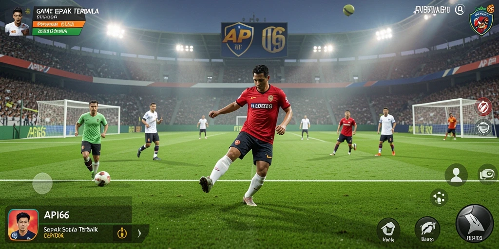 Tampilan gameplay API66 yang menegangkan dan penuh aksi sepak bola.