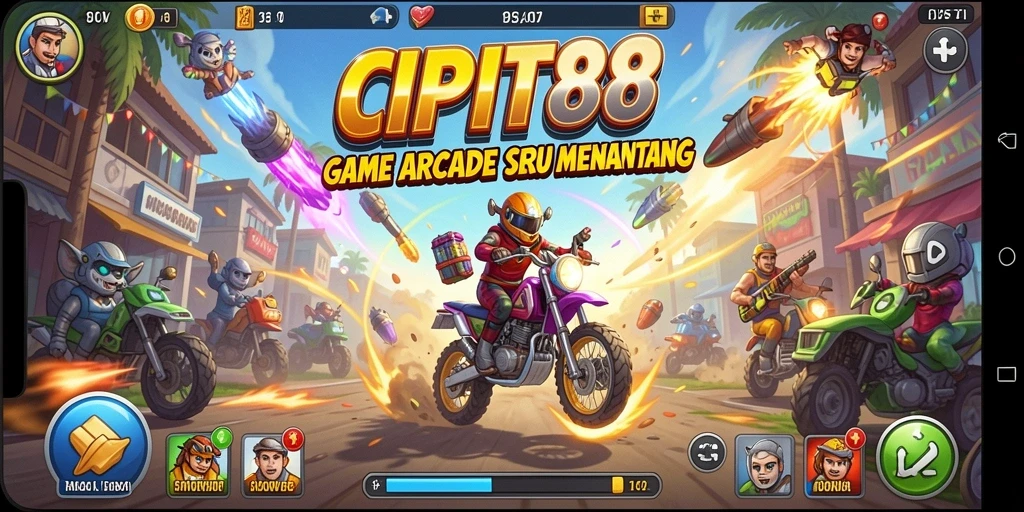 Tampilan gameplay seru dari game cipit88 yang penuh warna.