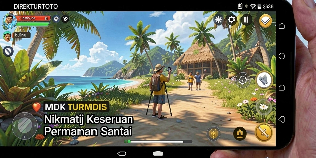 Screenshot gameplay DIREKTURTOTO yang menarik dan penuh warna.