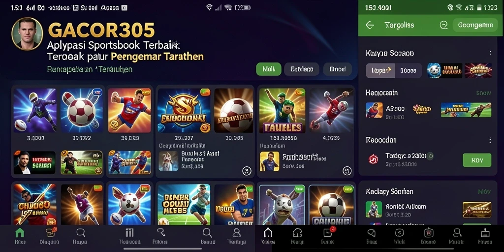 Screenshot GACOR305 menampilkan antarmuka sportsbook yang menawan dan interaktif.