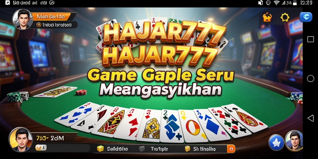 Tampilan gameplay Gaple yang menarik dan interaktif di HAJAR777.