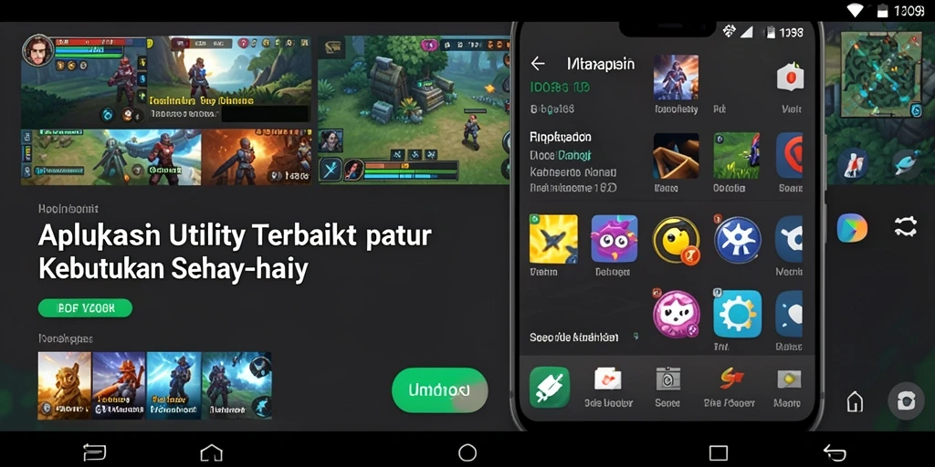 Screenshot utama ID098 menampilkan antarmuka aplikasi Utility yang menarik.