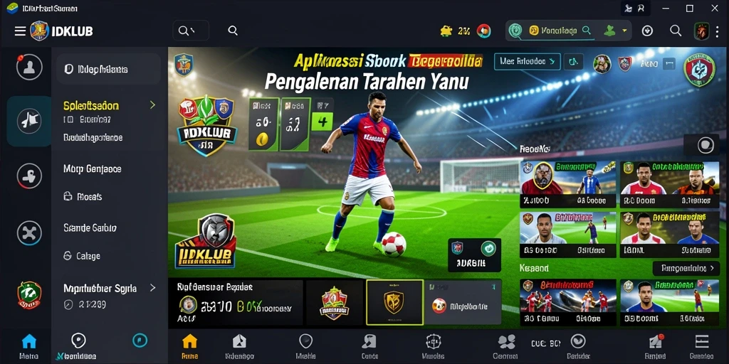 Tangkapan layar utama IDKLUB menampilkan antarmuka taruhan yang dinamis.