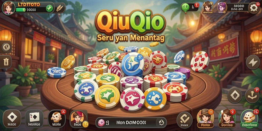 Tampilan gameplay menarik dari LTDTOTO saat bermain QiuQiu.