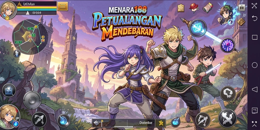 Tampilan menarik dari gameplay <strong>MENARA188</strong> yang penuh aksi dan karakter ikonik.