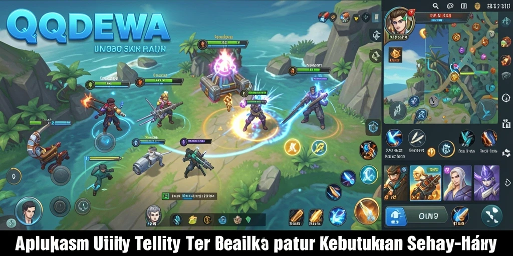 Tampilan utama QQDEWA dengan fitur-fitur Utility yang mudah digunakan.