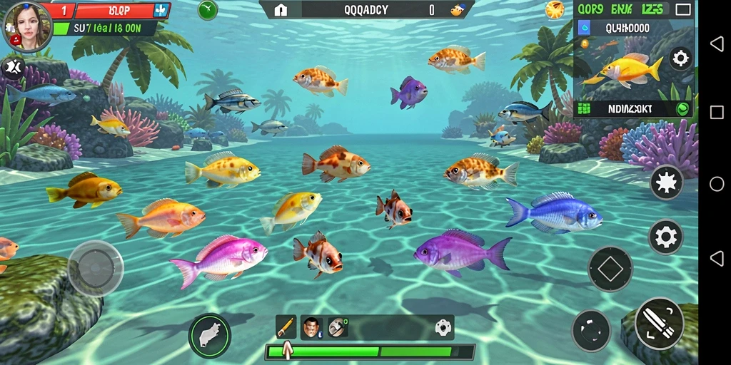 Tampilan gameplay seru Tembak Ikan di QQRP.