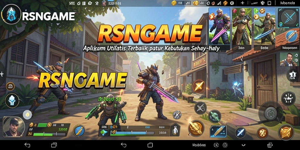 Tampilan antarmuka RSNGAME yang bersih dan sederhana.