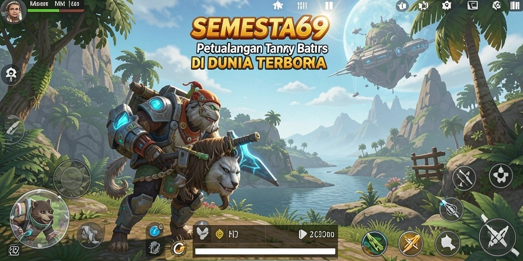 Gameplay SEMESTA69 yang menampilkan dunia terbuka yang luas dan menarik.