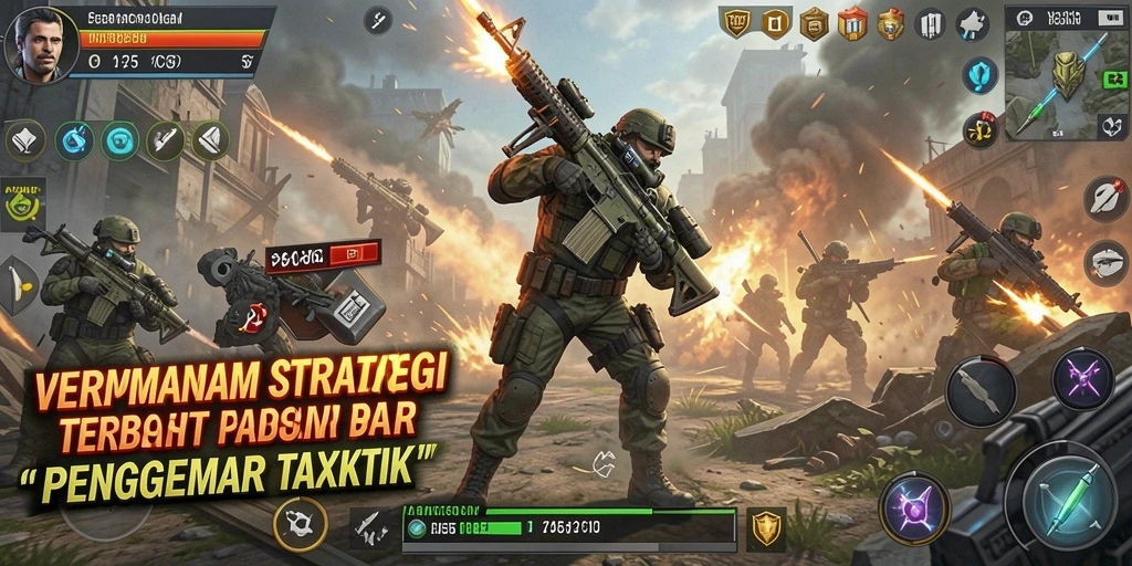 Tampilan gameplay yang menarik dan penuh taktik di VC55.