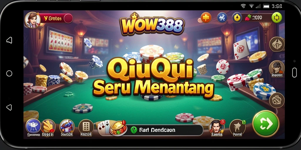 Tampilan gameplay WOW388 yang seru dan mendebarkan di QiuQiu.